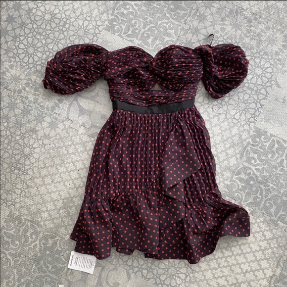 Self Portrait off shoulder mini dress - Picture 3 of 4